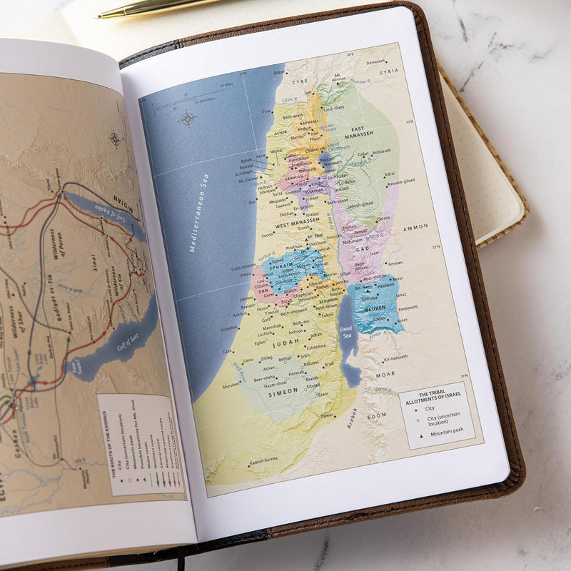 Holy Bible: KJV Thinline Bible – Black/Brown Leathertouch by Holman Bible Publishers