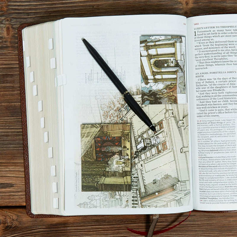 KJV Study Bible, Full-Color, Brown Bonded Leather, Indexed by Holman Bible Publishers