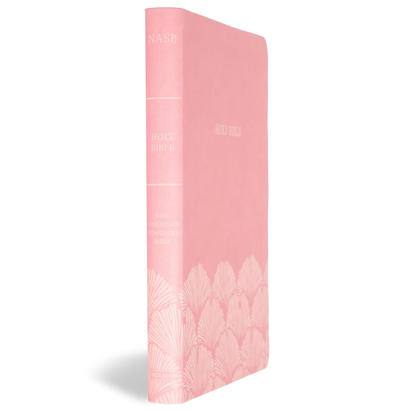 NASB Large Print Thinline Bible, Value Edition, Soft Pink Leathertouch by Holman Bible Publishers
