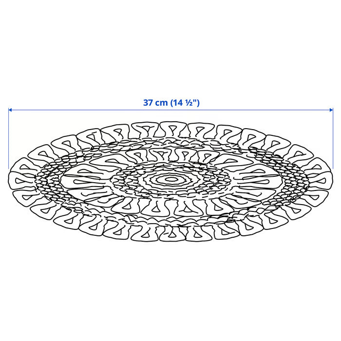 IKEA GALLSOPP Place mat, natural/sedge handmade, 37 cm (14 ½ ")