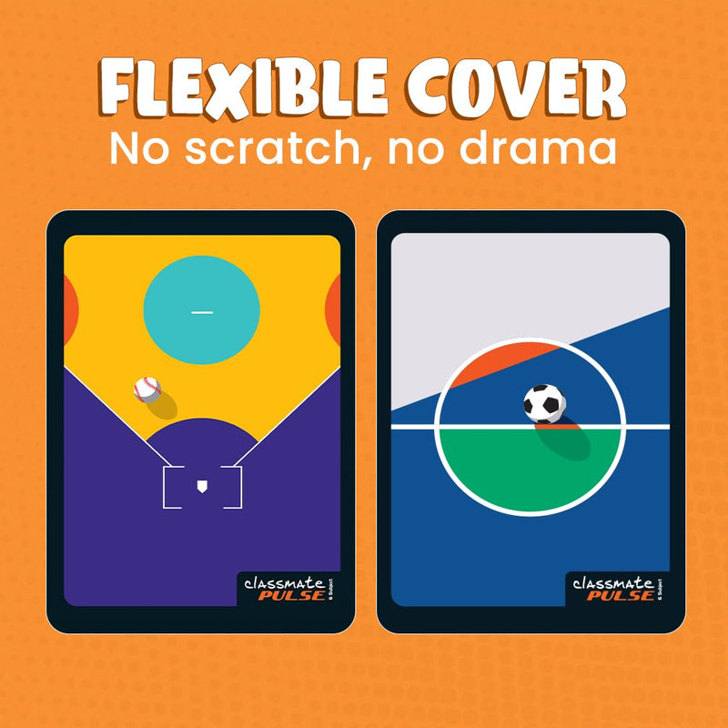 Classmate Pulse 6-Subject Spiral Notebook | Single Line, 500 Pages, A4 Size