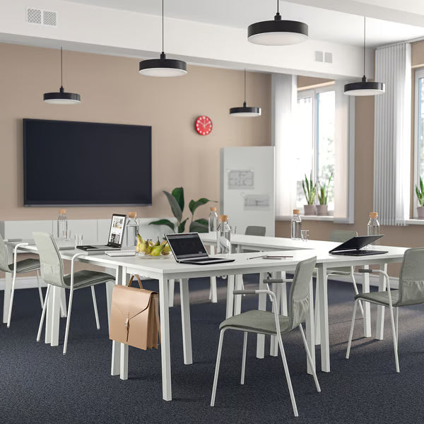 IKEA MITTZON Conference table, white, 120x68x75 cm (47 1/4x26 3/4x29 1/2 ")