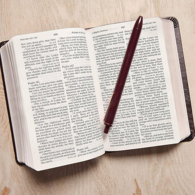 KJV Large Print Compact Reference Bible, Celtic Cross Brown LeatherTouch by Holman Bible Publishers