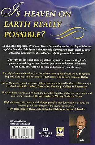 The Most Important Person on Earth by Dr. Myles Munroe