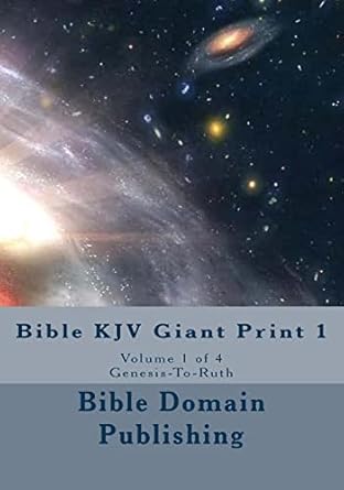 Bible KJV: Genesis to Ruth: Volume 1 (Bible KJV Giant Print) by Bible Domain Publishing