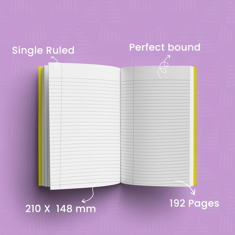 Classmate Pulse Synthetic cover Journal Notebooks: A5, Soft Cover, Ruled,192 Pages (Pack of 2),2100156 Visit the Classmate Store