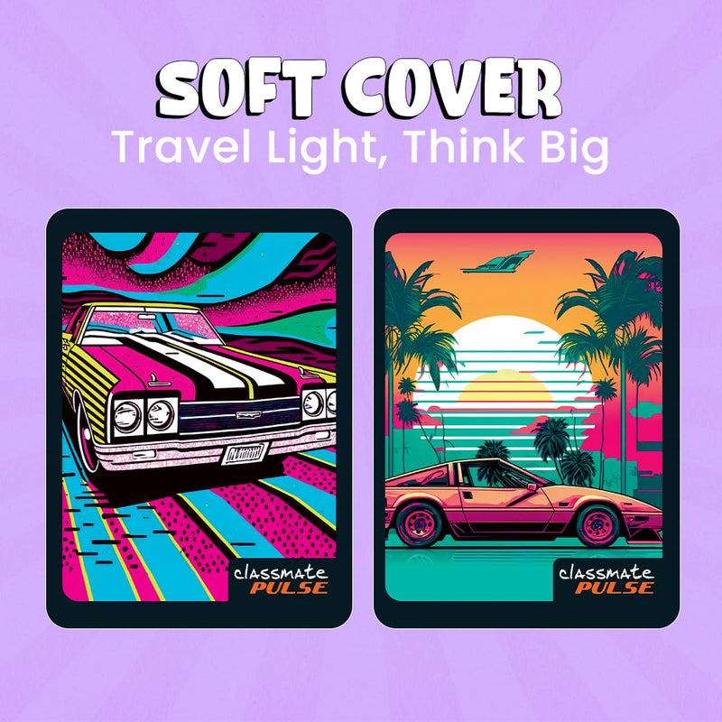 Classmate Pulse Single Subject Spiral Notebook | Single Line, 200 Pages, 24 cm x 18 cm