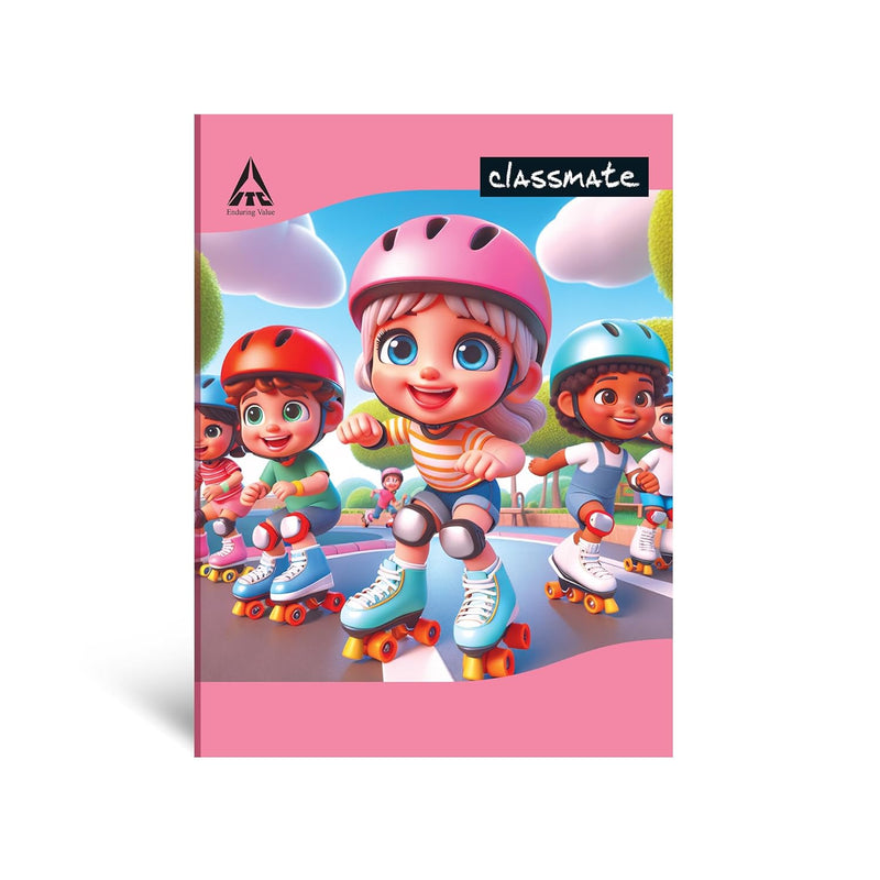 Classmate Notebook | 128 Pages | Single Line | 21.0cm x 17.0cm | Pack of 12 | Short Size Ruled Notebook for School Students Visit the Classmate Store