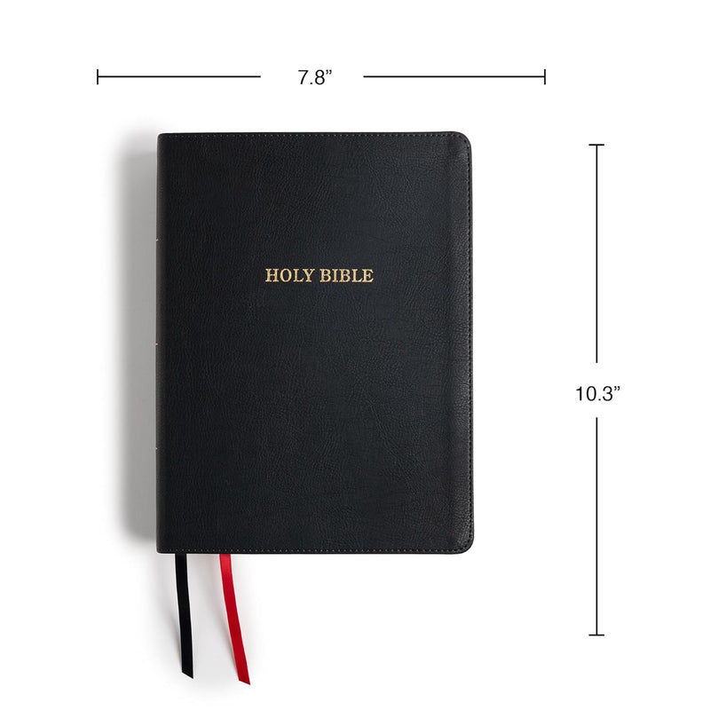 KJV Study Bible, Large Print Edition, Black Leathertouch Imitation Leather by Holman Bible Publishers