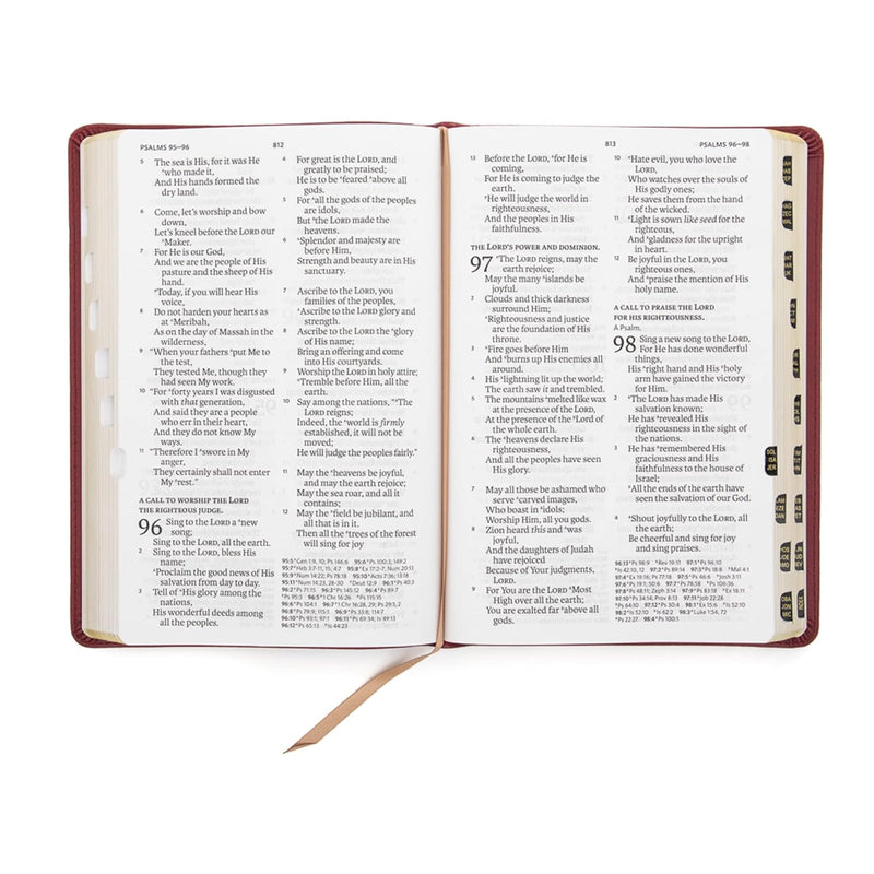 NASB Super Giant Print Reference Bible – Burgundy LeatherTouch, Indexed by Holman Bible Publishers