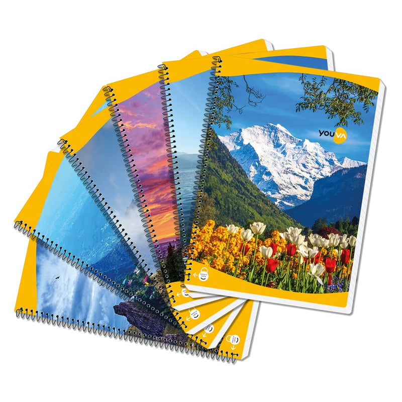 YOUVA Navneet Spiral Long Book - A4, 400 Pages