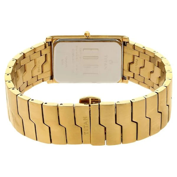 Titan Quartz Analog Silver Dial Stainless Steel Strap Watch for Men