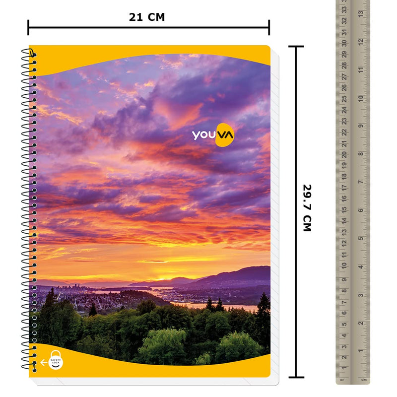 YOUVA Navneet Spiral Long Book - A4, 400 Pages