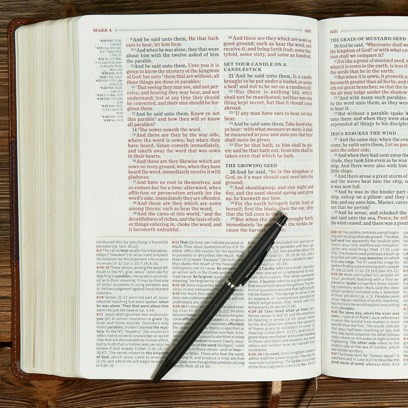 KJV Study Bible, Full-Color, Saddle Brown LeatherTouch by Holman Bible Publishers