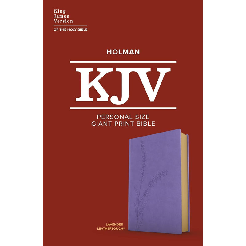 KJV Personal Size Giant Print Bible, Lavender Leather Touch – Large Print by Holman Bible Publishers