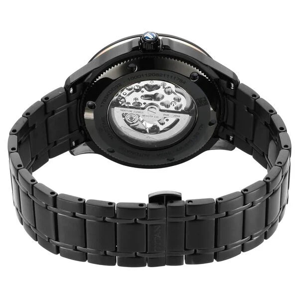 Titan Automatic Black Dial Stainless Steel Strap Watch for Men