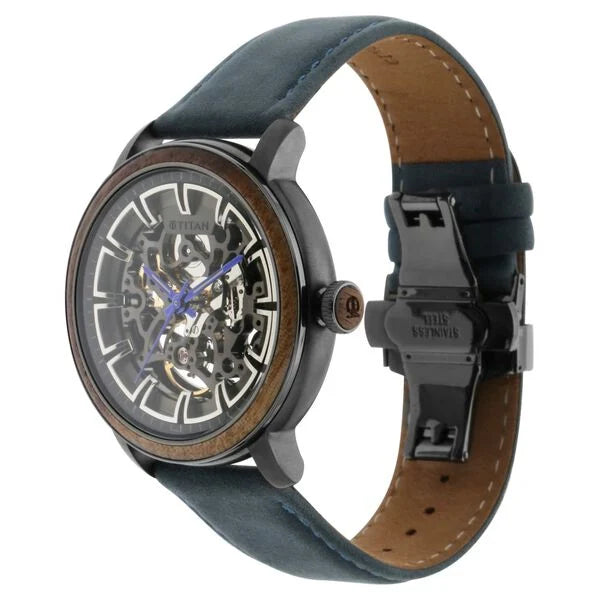 Titan Magnate Blue Dial Automatic Leather Strap watch for Men