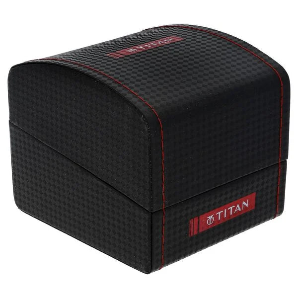 Titan Magnate Blue Dial Automatic Leather Strap watch for Men