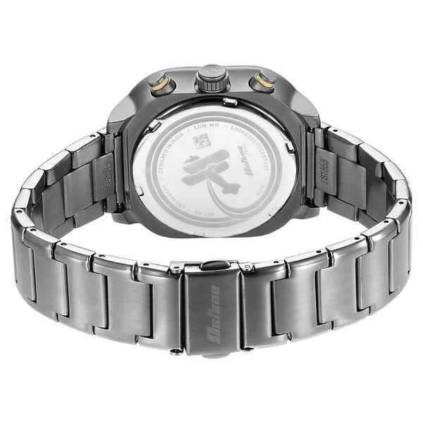 Titan Octane Aerobatics Anthracite Dial Chronograph Stainless Steel Strap watch for Men