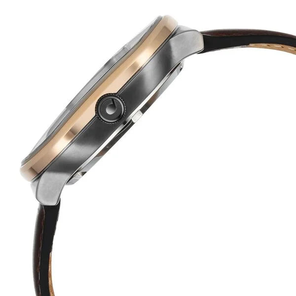 Titan Techno Beats Anthracite Dial Automatic Leather Strap watch for Men