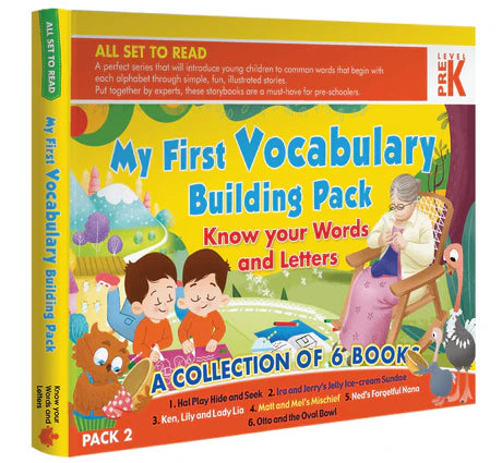 All Set To Read My First Vocabulary Building Pack, Prek- Know Your Words And Letters Pack 2 by Om Books Editorial Team  in Paperback