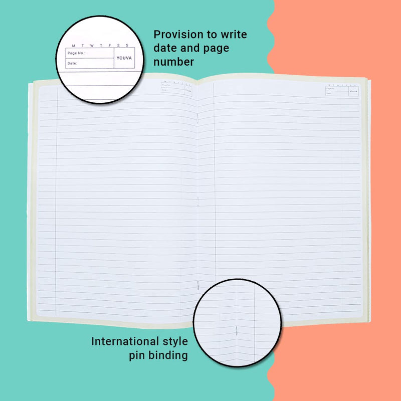 Navneet YOUVA Soft Bound Long Book - A4, 172 Pages (Pack of 6)