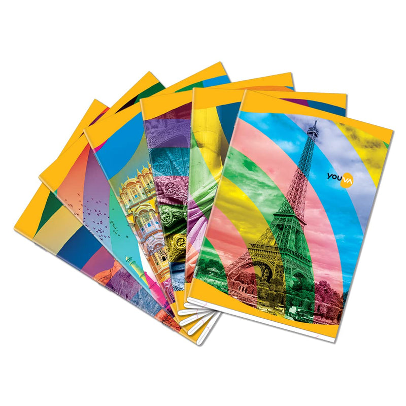 Navneet YOUVA Soft Bound Long Book - A4, 172 Pages (Pack of 6)