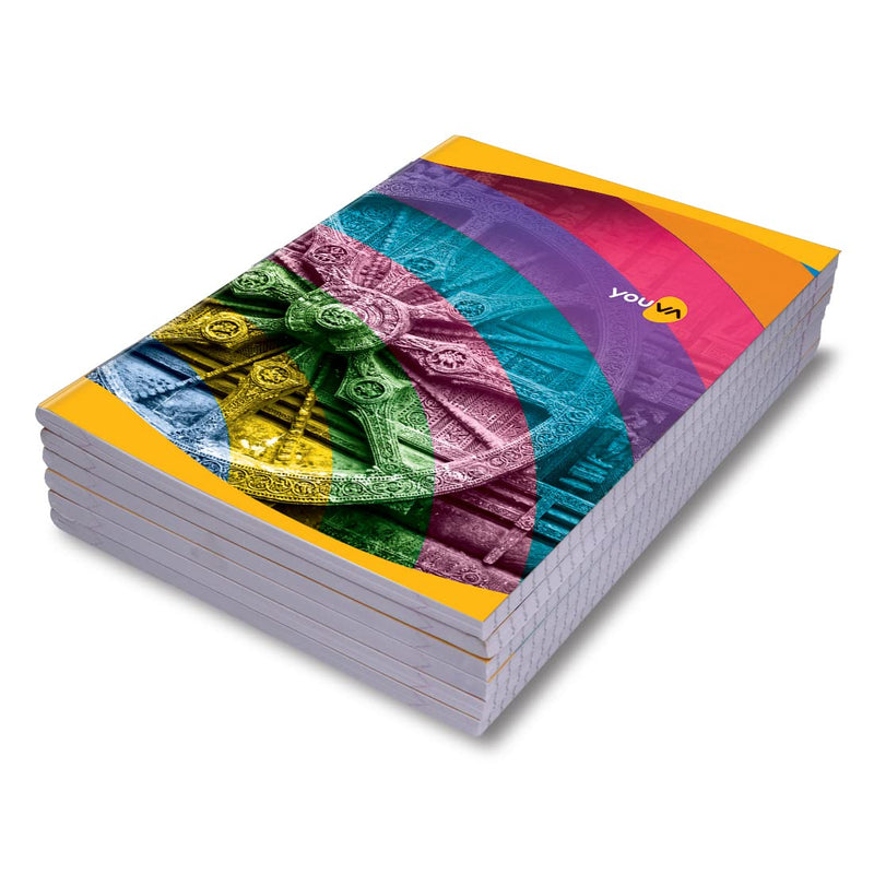 Navneet YOUVA Soft Bound Long Book - A4, 172 Pages (Pack of 6)
