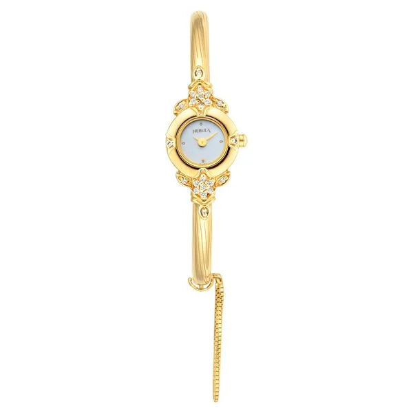 Titan Nebula Quartz Analog 18 Karat Solid Gold Watch for Women