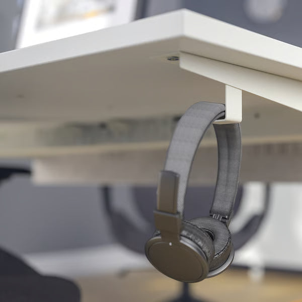 IKEA MITTZON Desk, white, 120x80 cm (47 1/4x31 1/2 ")