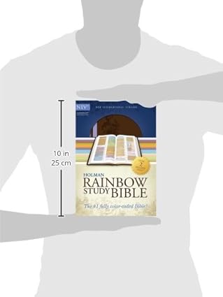 NIV Rainbow Study Bible, Imitation Leather, Brown/Lavender by Holman Bible Staff