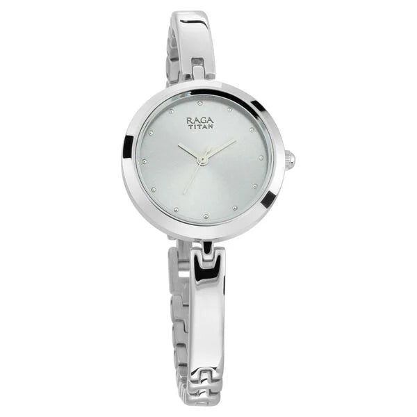 Titan Raga Viva Grey Dial Women Watch With Metal Strap