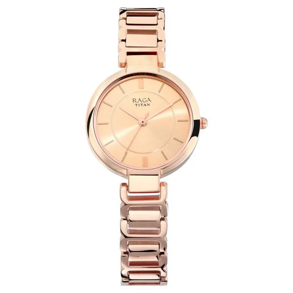 Titan Raga Women's Sundial Gold Elegance: The Timeless Statement Watch