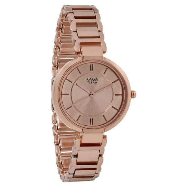 Titan Raga Women's Sundial Gold Elegance: The Timeless Statement Watch