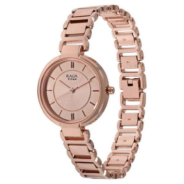 Titan Raga Women's Sundial Gold Elegance: The Timeless Statement Watch