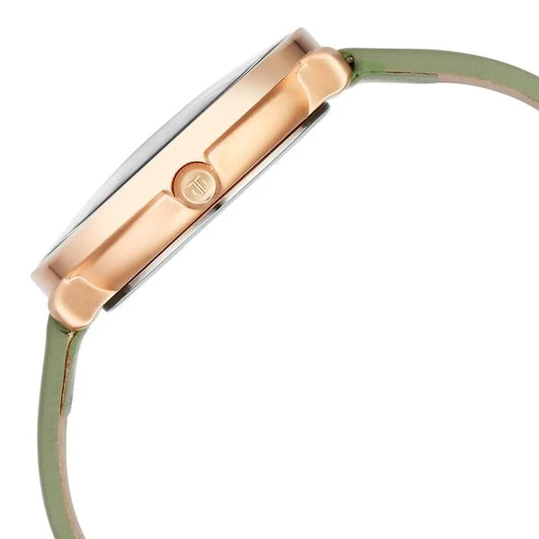 Titan Neo Quartz Multifunction White Dial Leather Strap Watch for Women