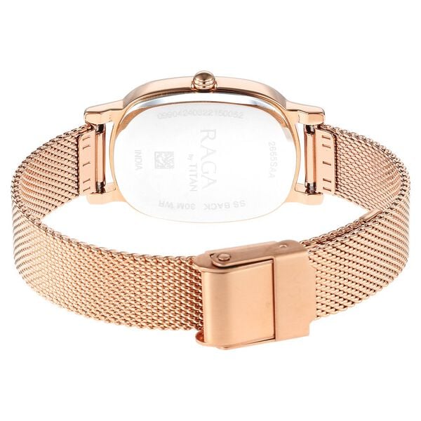 Titan Raga Viva Brown Dial Analog Stainless Steel Strap Watch for Women