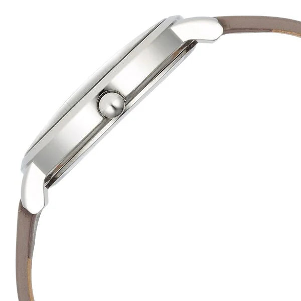 Titan Purple Stackables Quartz Analog Grey Dial Stainless Steel Strap Watch for Women