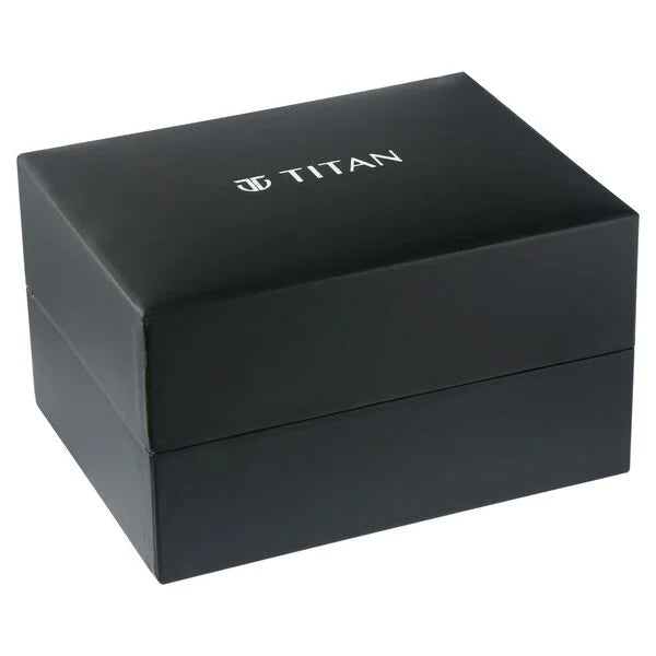 Titan Purple Stackables Quartz Analog Grey Dial Stainless Steel Strap Watch for Women