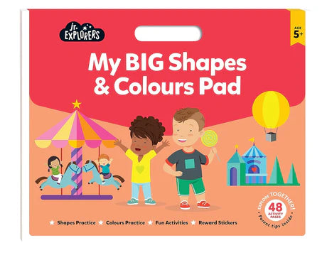 Junior Explorers: My Big Colours And Shapes Pad by Hinkler in Paperback