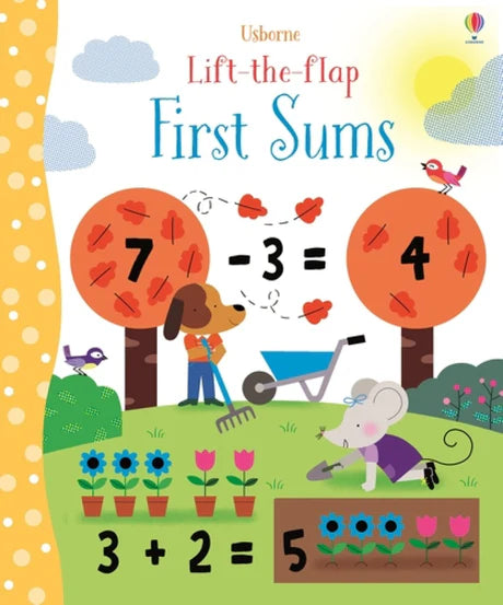 LIFT-THE-FLAP FIRST SUMS by Felicity Brooks in Board Books
