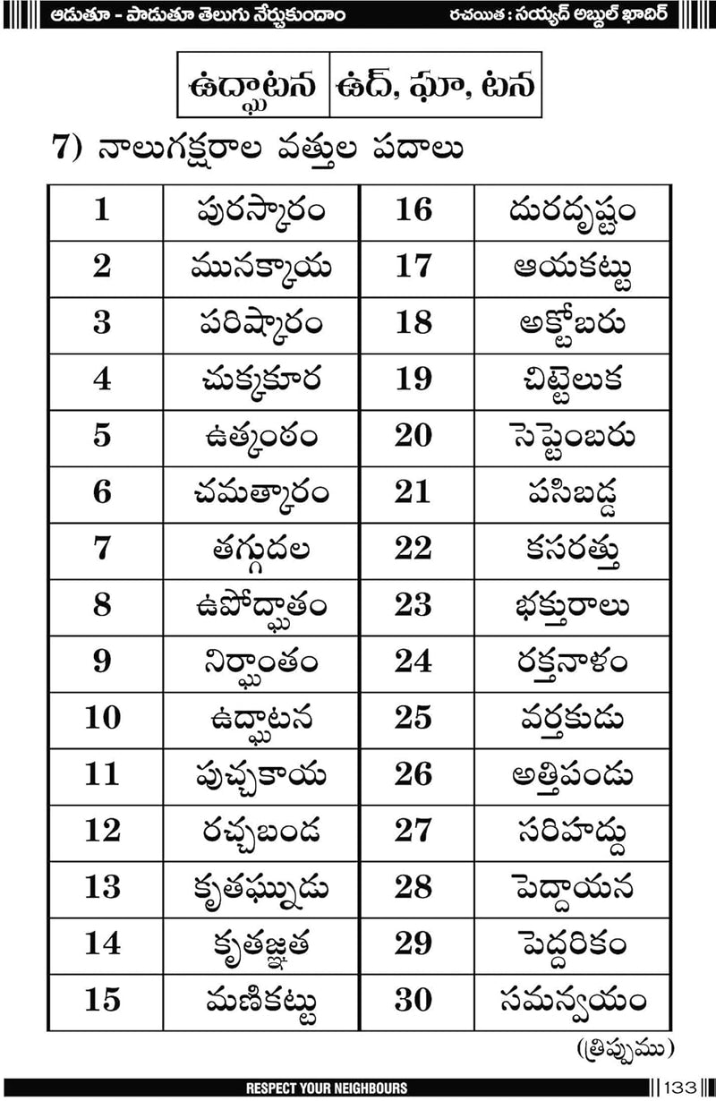 Aadutuu Paadutuu Telugu Nerchukundaam von S Abdul Qadir