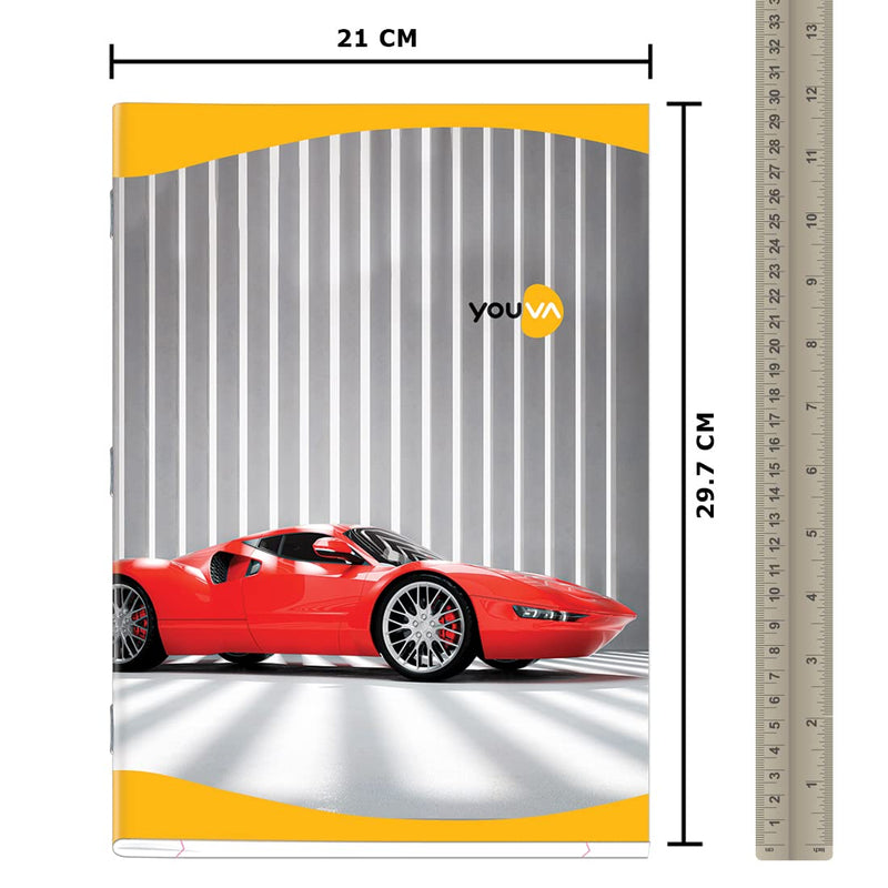 Navneet YOUVA Soft Bound Long Book - A4, 228 Pages (Pack of 6)