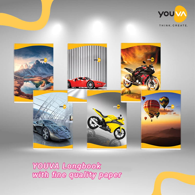 Navneet YOUVA Soft Bound Long Book - A4, 228 Pages (Pack of 6)