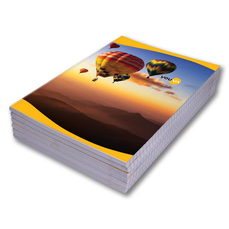 Navneet YOUVA Soft Bound Long Book - A4, 228 Pages (Pack of 6)