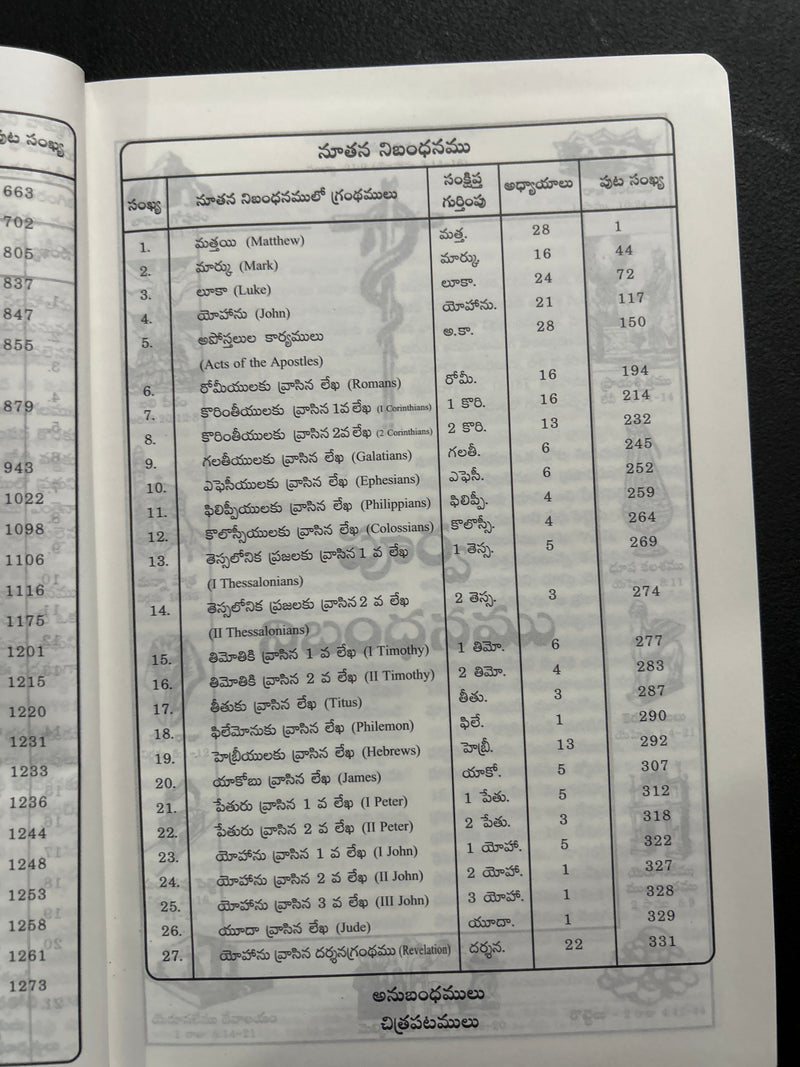 Catholic Telugu Bible (Pavitra Grandhamu) – Pink Leather Bound, Indexed, 2023