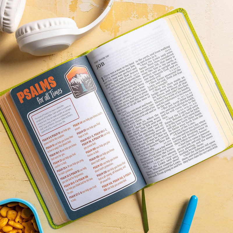 KJV-Kinderbibel, Green Leathertouch von Holman Bible Publishers