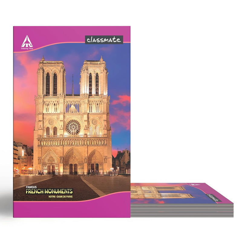 Classmate Notebook - Single Line, 384 Pages, 314Mm*194Mm (Pack Of 6) - Assorted Design Visit the Classmate Store