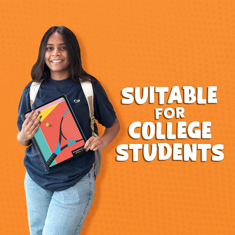 Classmate Pulse 6-Subject Spiral Notebook | Single Line, 500 Pages, A4 Size