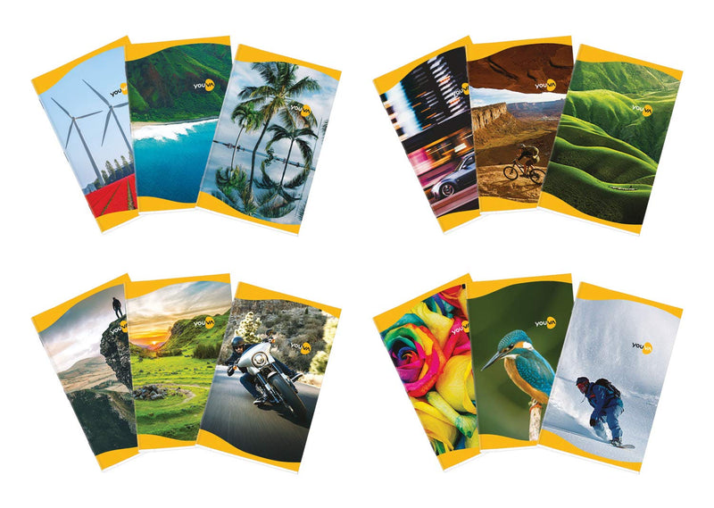 Navneet YOUVA Soft Bound Long Notebook - 172 Pages (Pack of 6)